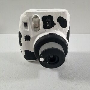 Fujifilm Instax Mini 9 Instant Film Camera Cow Print Painted TESTED WORKING